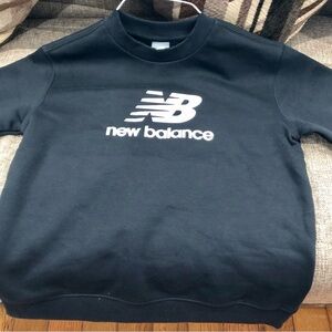New Balance Crew Neck Black Sweatshirt Young Kids